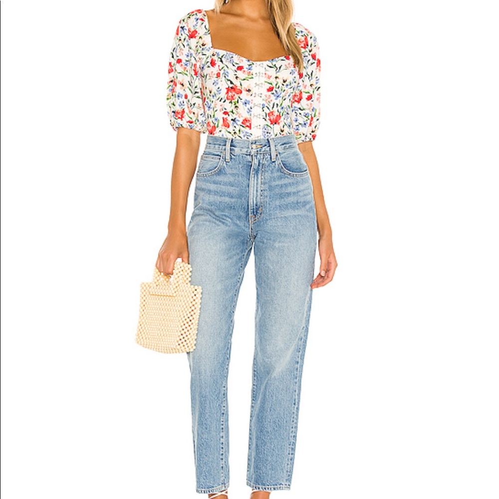 ASTR The Label Hook and Eye Square Neck Top